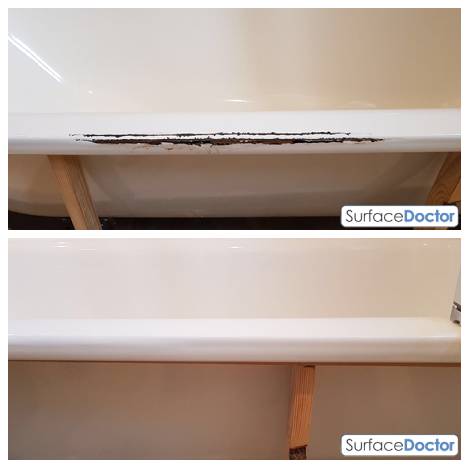Bath Repair in Norbury: Before Image